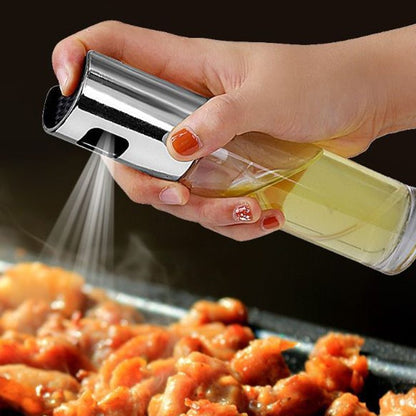 BBQ Oil & Vinegar Spray Bottle – Refillable Kitchen Cooking Mister for Healthy Grilling & Baking