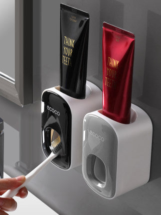 Wall-Mounted Automatic Toothpaste Dispenser – Hands-Free Bathroom Accessories Set