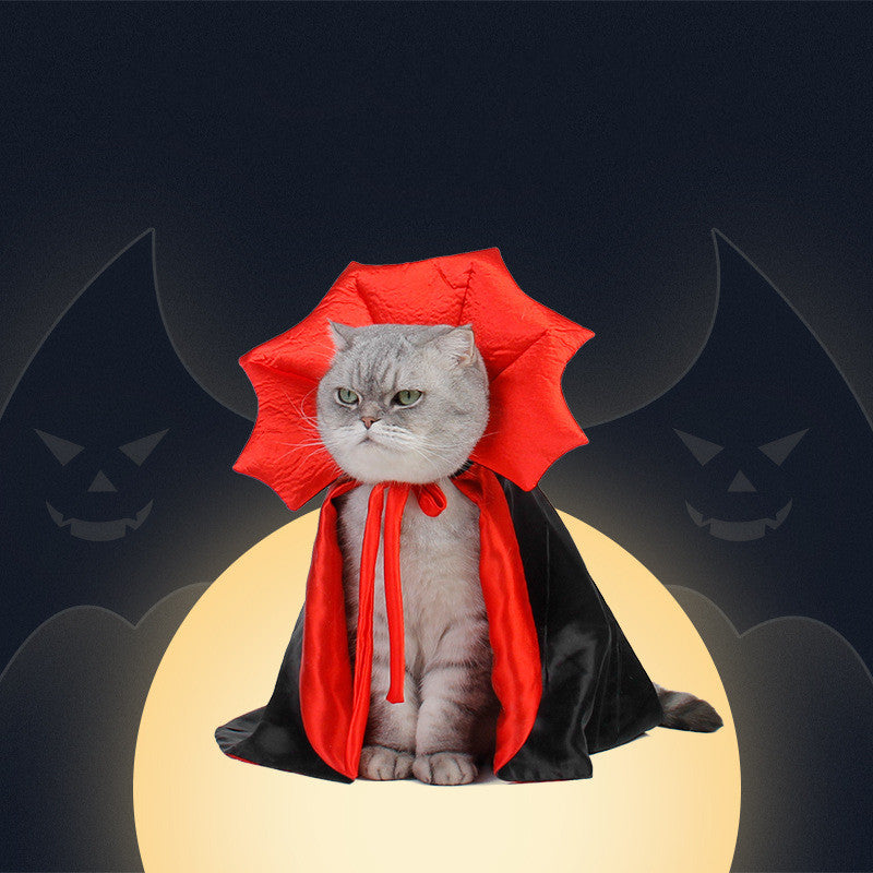 Halloween Pet Vampire Cape – Spooky & Stylish Costume for Dogs & Cats