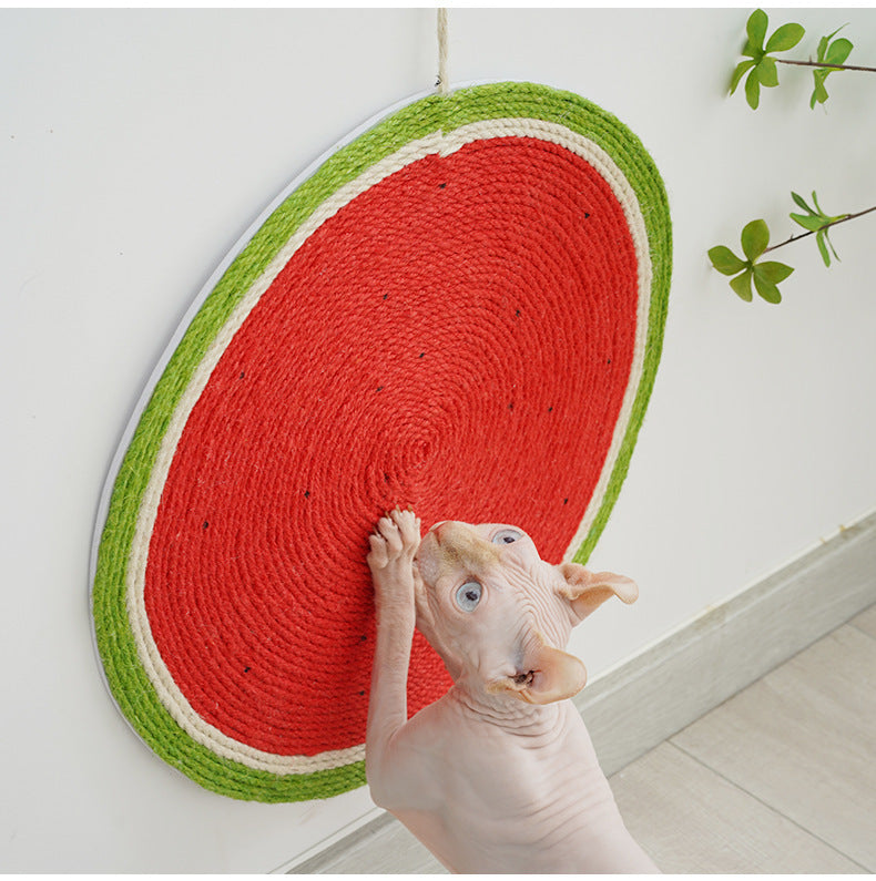 Watermelon Cat Mat – Sisal Cat Scratching Board & Linen Daily Essentials for Cats