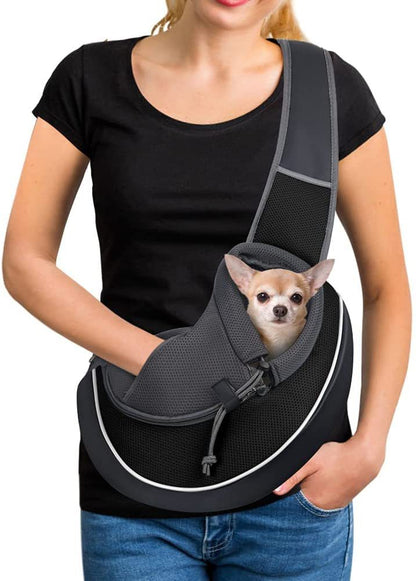 Portable Pet Carrier Bag – Outdoor Crossbody Travel Tote for Dogs & Cats