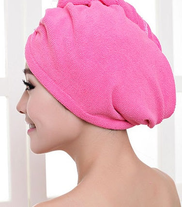 Women's Absorbent Hair Drying Cap – Quick-Dry Microfiber Towel for Wet Hair