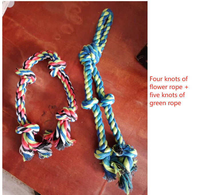 Heavy-Duty Rope Knot Dog Toy – Tough Chew & Tug-of-War Toy for Large Breeds