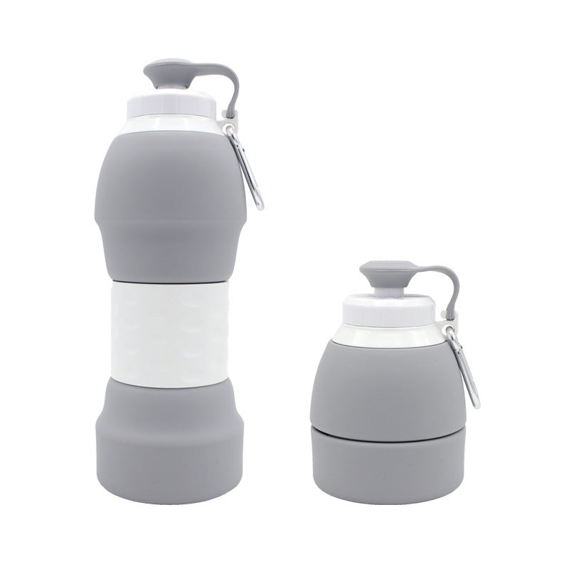 Collapsible Silicone Water Bottle – Portable & Reusable Folding Travel Bottle