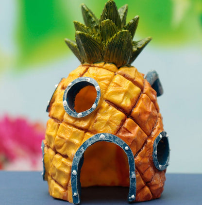 Pineapple House Aquarium Decoration – Fun & Vibrant Fish Tank Ornament