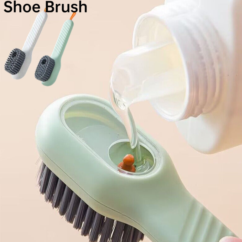 Automatic Liquid Discharge Shoe Brush – Soft Bristle Cleaner for Deep Cleaning & Laundry Care