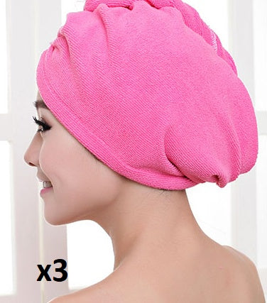 Women's Absorbent Hair Drying Cap – Quick-Dry Microfiber Towel for Wet Hair