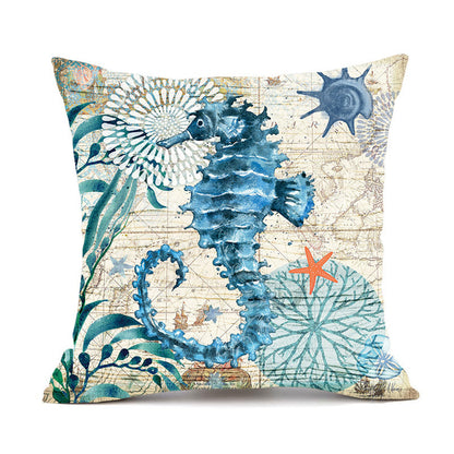 Sea Turtle Cushion Covers – Decorative Throw Pillow Cases for Sofa & Home Decor