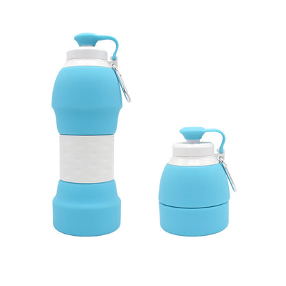 Collapsible Silicone Water Bottle – Portable & Reusable Folding Travel Bottle