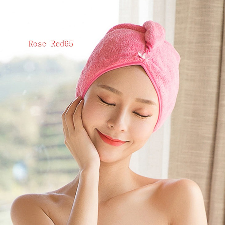 Women's Absorbent Hair Drying Cap – Quick-Dry Microfiber Towel for Wet Hair