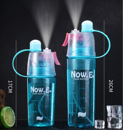 Portable Sports Mist Spray Bottle – Outdoor Cooling & Hydration Water Cup