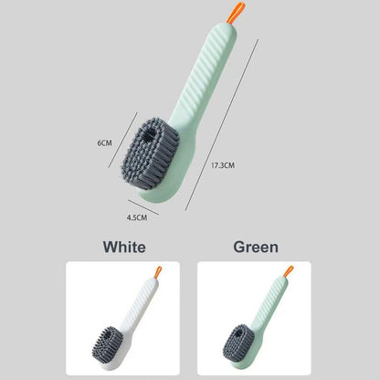 Automatic Liquid Discharge Shoe Brush – Soft Bristle Cleaner for Deep Cleaning & Laundry Care