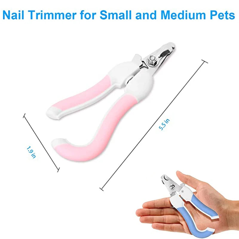 Professional Pet Nail Clipper – Stainless Steel Trimmer for Dogs & Cats, Easy Grip Design