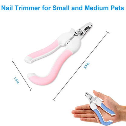 Professional Pet Nail Clipper – Stainless Steel Trimmer for Dogs & Cats, Easy Grip Design