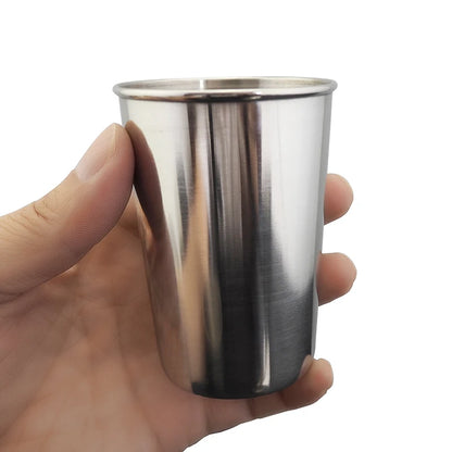 4-Piece Stainless Steel Travel Cup Set – 30ml to 320ml Mini Whiskey & Wine Glasses with Case