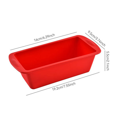 1/4PCS Rectangular Silicone Baking Mold – DIY Candy, Toast & Bread Mould for Kitchen & Bakeware