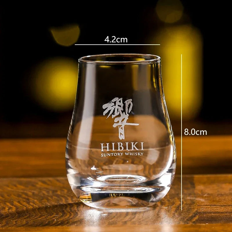 Whiskey Tumblers  Glassware Round egg shaped clear Old Fashioned Whiskey Glasses with Wooden tray  for Bourbon Barware