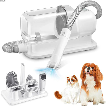 Dog Grooming Vacuum Kit – 2.3L Pet Hair Collector with Brush & Vacuum Cleaner