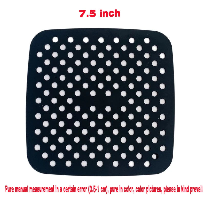 Air Fryer Silicone Mat Kitchen Accessories Non-stick Baking Mat Pastry Tools Accessories Bakeware Oil Mats Cake Grilled Saucer