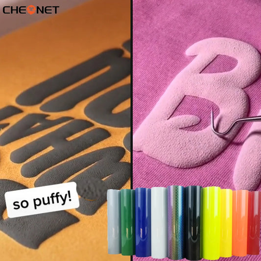 3D Puff Heat Transfer Vinyl – Iron-On HTV for T-Shirts & Heat Press Printing