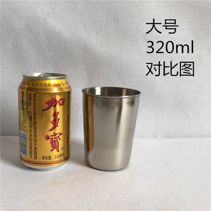 4-Piece Stainless Steel Travel Cup Set – 30ml to 320ml Mini Whiskey & Wine Glasses with Case