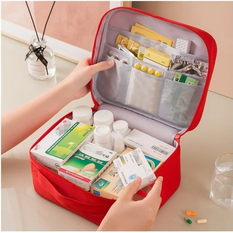 Portable Medical Bag – Compact First Aid & Medicine Organizer for Travel & Home Use