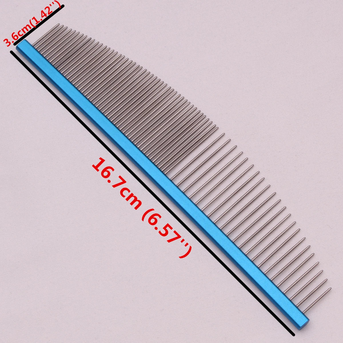 Professional Pet Grooming Comb – Aluminum Alloy Brush for Dogs & Cats with Massage Feature