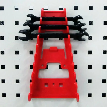 Wall-Mounted Wrench Organizer – Plastic Tool Rack for Sockets & Spanner Storage