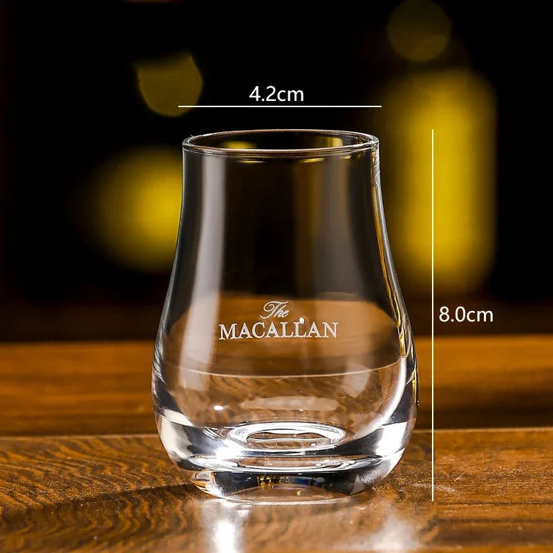 Whiskey Tumblers  Glassware Round egg shaped clear Old Fashioned Whiskey Glasses with Wooden tray  for Bourbon Barware