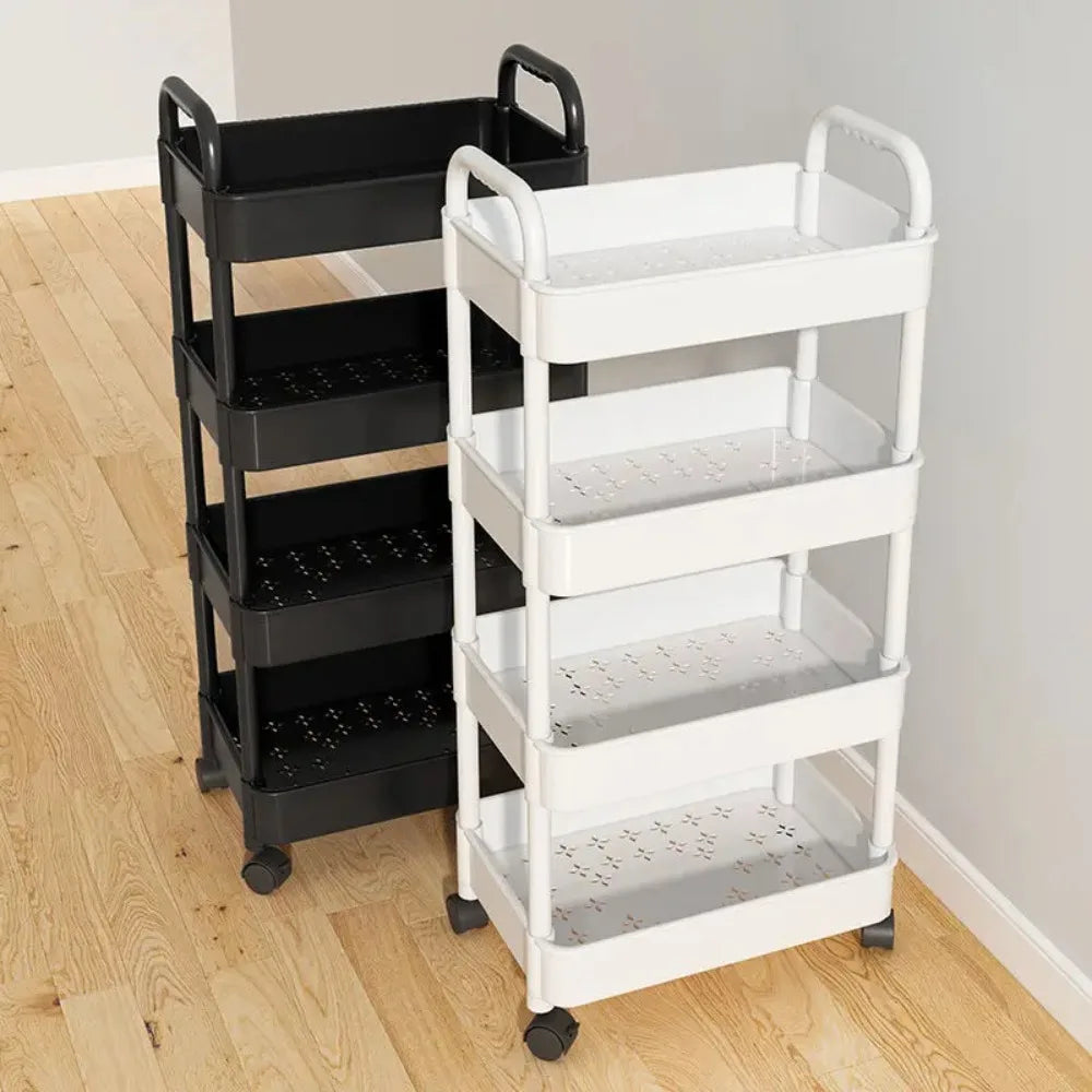 Multi-Layer Rolling Storage Rack – Mobile Organizer for Kitchen, Bedroom, Bathroom & Snacks