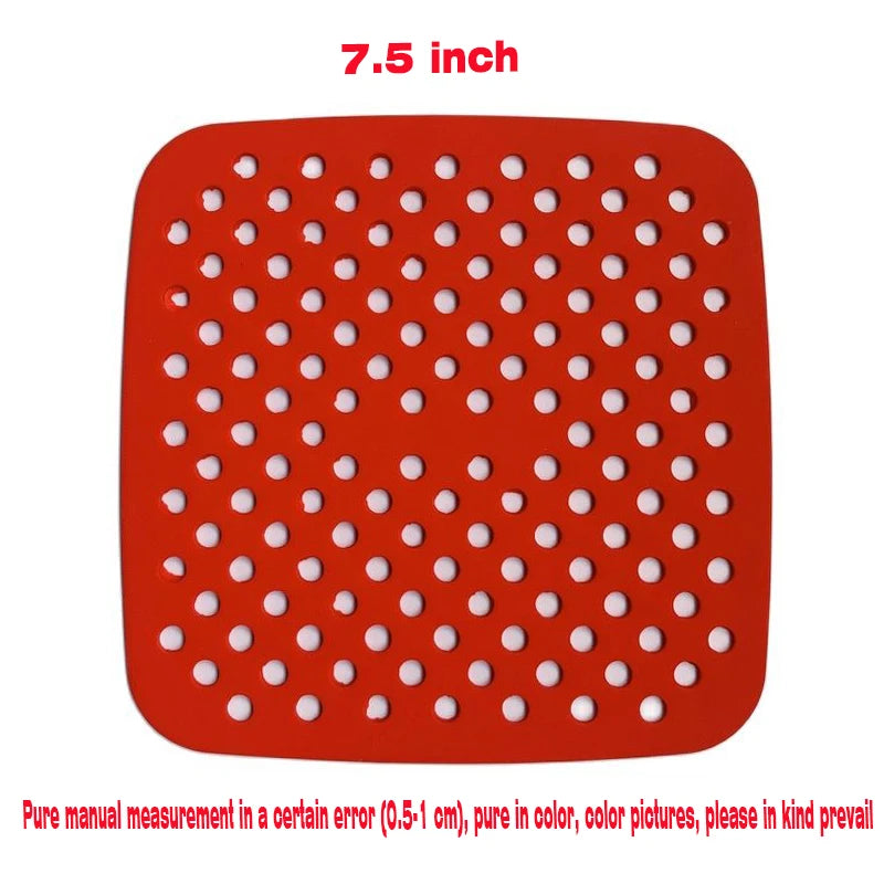 Air Fryer Silicone Mat Kitchen Accessories Non-stick Baking Mat Pastry Tools Accessories Bakeware Oil Mats Cake Grilled Saucer