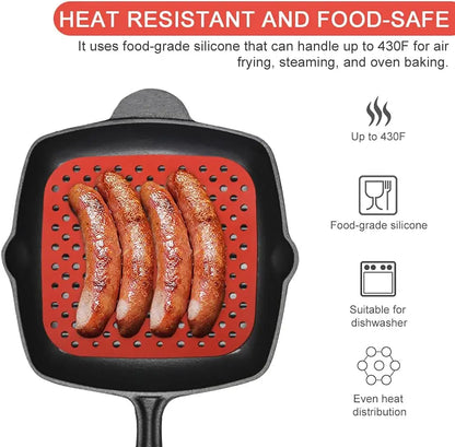 Air Fryer Silicone Mat Kitchen Accessories Non-stick Baking Mat Pastry Tools Accessories Bakeware Oil Mats Cake Grilled Saucer