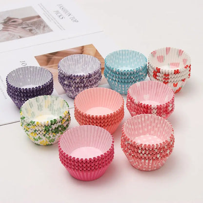 100PCS Paper Cupcake Liners – Muffin Wrappers for Baking & Cake Decorating