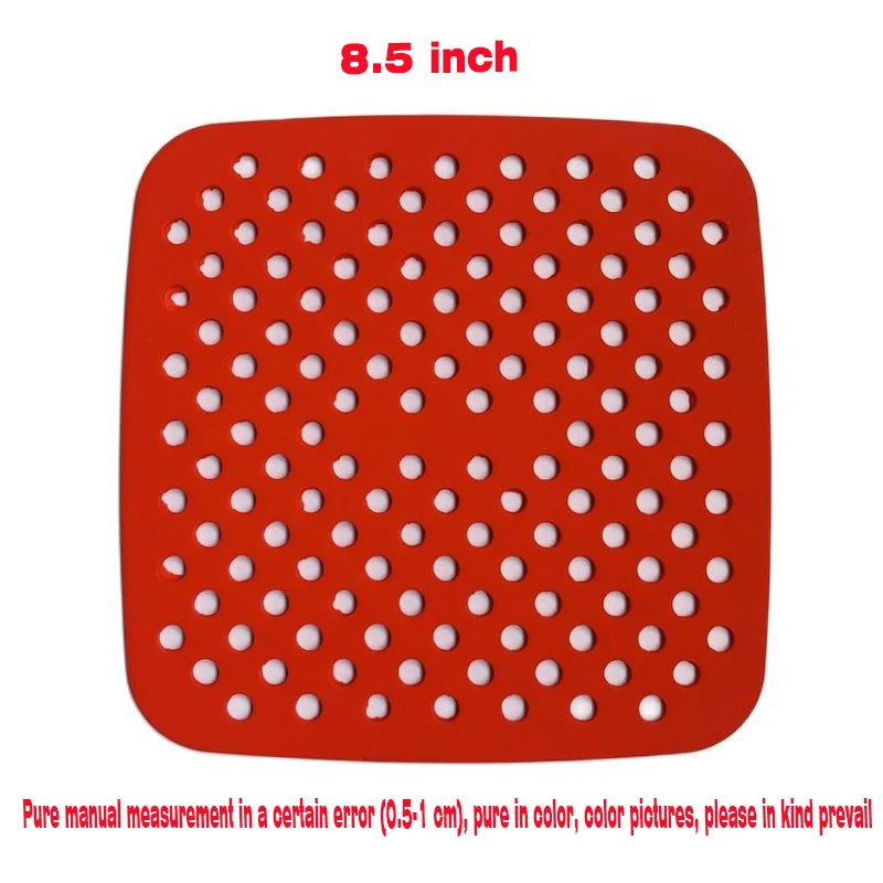 Air Fryer Silicone Mat Kitchen Accessories Non-stick Baking Mat Pastry Tools Accessories Bakeware Oil Mats Cake Grilled Saucer