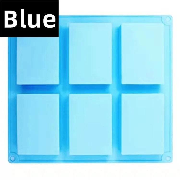 6-Cavity Rectangular Silicone Mold – DIY Soap, Chocolate, Mousse Cake & Ice Cream Mould