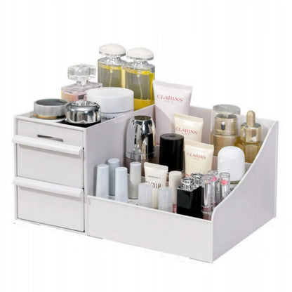 Makeup Organizer with Drawers – Vanity & Bathroom Storage Box for Cosmetics, Brushes & Lipstick