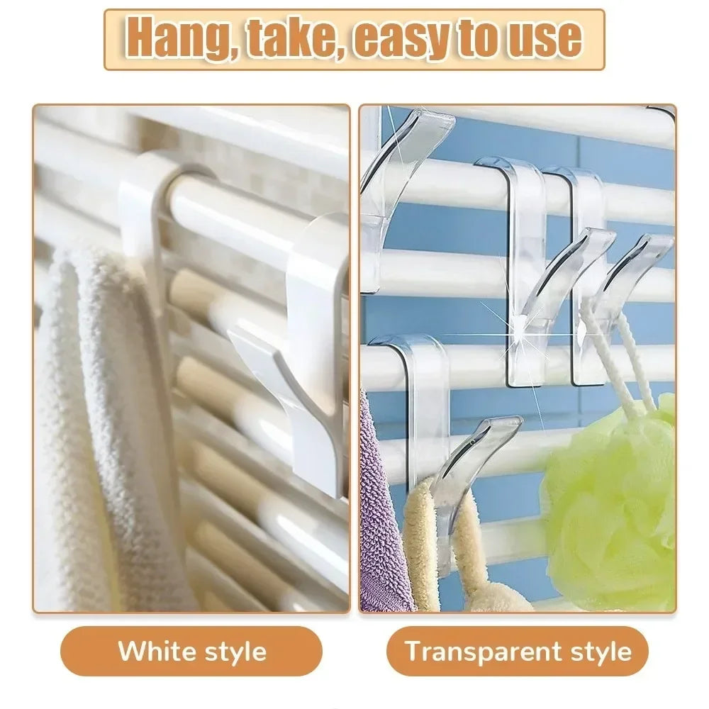 Stainless Steel Over-Door Towel Rack – Hanging Holder for Bathroom & Kitchen Cabinets