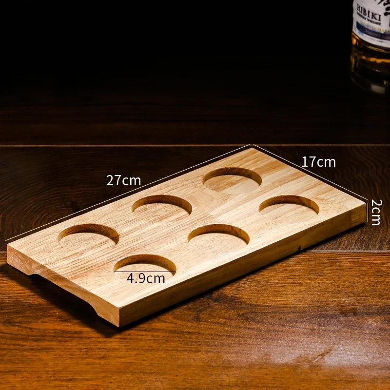 Whiskey Tumblers  Glassware Round egg shaped clear Old Fashioned Whiskey Glasses with Wooden tray  for Bourbon Barware