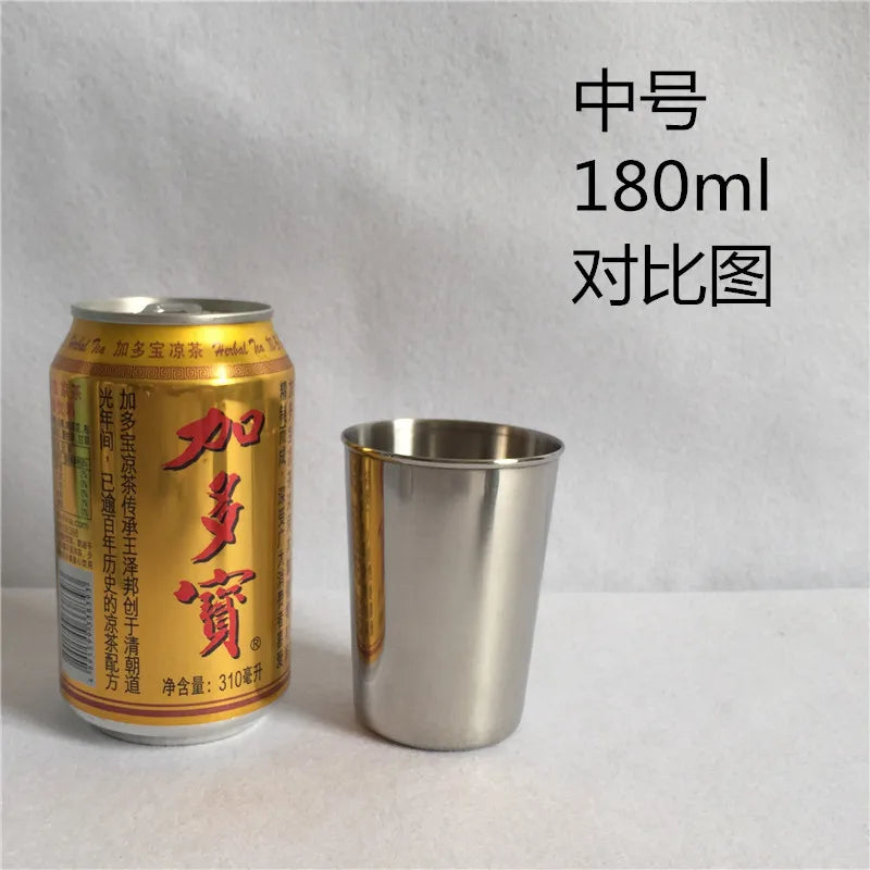 4-Piece Stainless Steel Travel Cup Set – 30ml to 320ml Mini Whiskey & Wine Glasses with Case