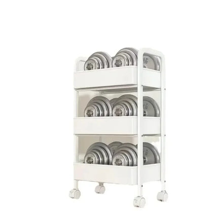 Multi-Layer Rolling Storage Rack – Mobile Organizer for Kitchen, Bedroom, Bathroom & Snacks