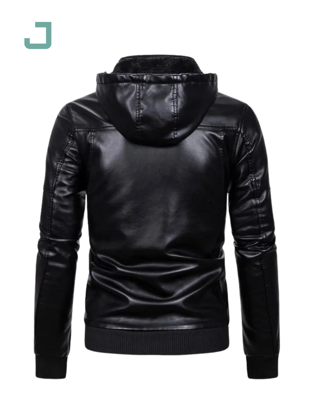 Wholesale Men's PU Leather Bomber Biker Jacket – Winter Faux Leather with Hood