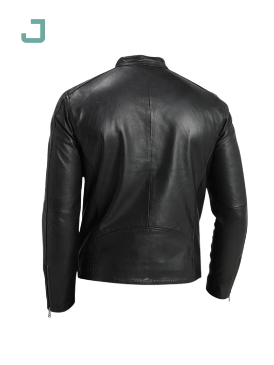 Best-Selling Men's PU Leather Jacket – Custom Made with Private Label at Low Price