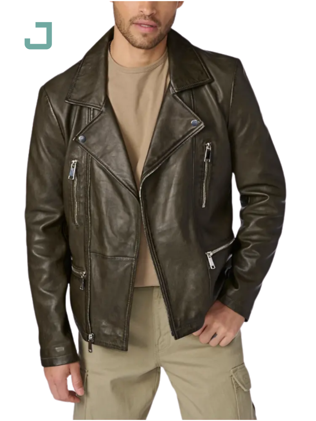 Top-Quality Men's Leather Motorcycle Jacket – New Design, Made in Pakistan at Low Price