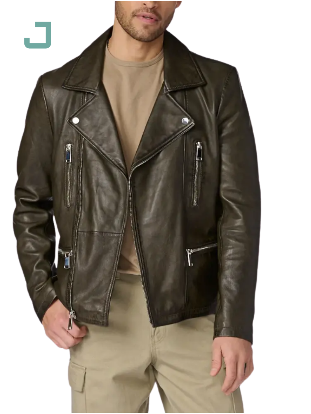 Top-Quality Men's Leather Motorcycle Jacket – New Design, Made in Pakistan at Low Price