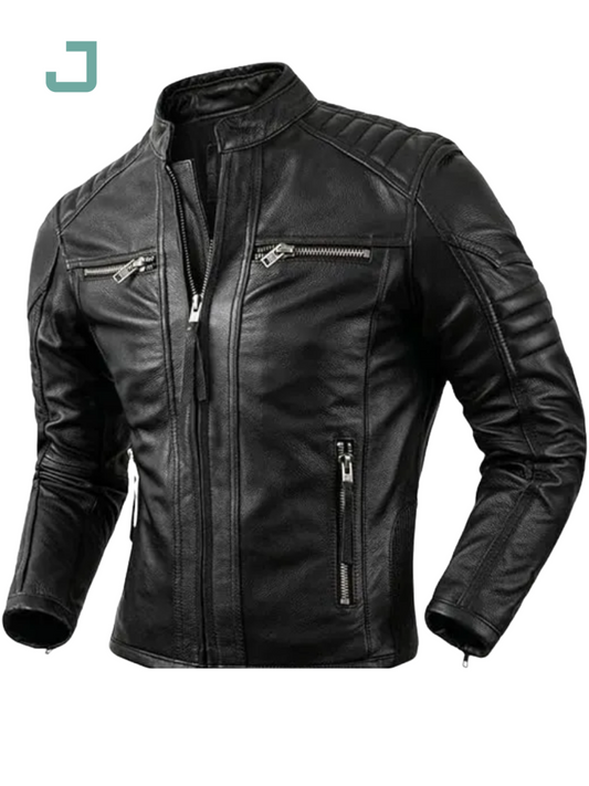 Top-Selling Men's Stylish Leather Jacket – Best Price & Premium Quality