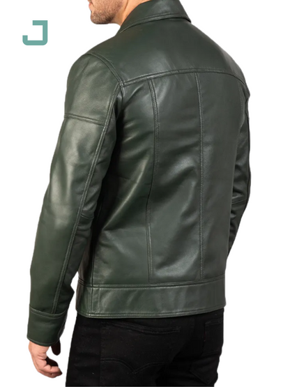 2025 Men's Biker Leather Jacket – Winter Warm, Breathable & High-Quality Genuine Leather, Wholesale