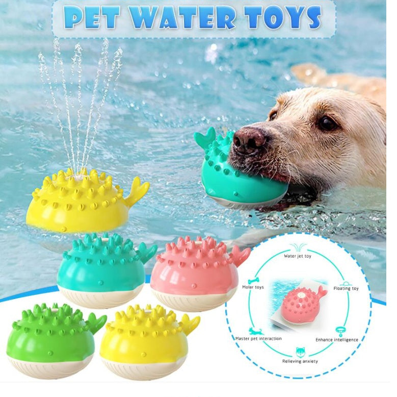 Electric Floating Dog Water Toy – Fun Summer Spray & Swimming Pet Bath Accessory