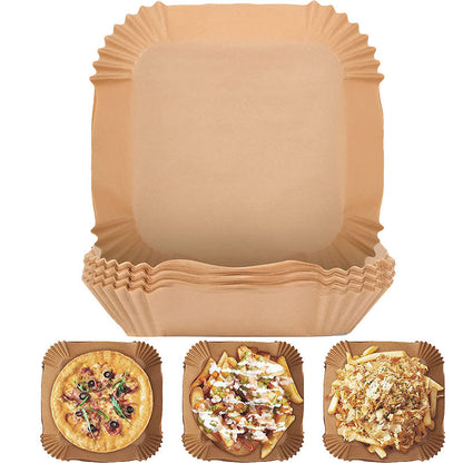 Non-Stick Air Fryer Disposable Paper Liners – Oil-Resistant Parchment Paper for Baking & Cooking