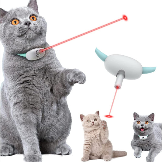 Smart Automatic Cat Laser Collar – USB Rechargeable Interactive Toy for Kitten Play & Training