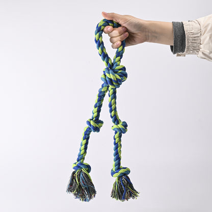 Heavy-Duty Rope Knot Dog Toy – Tough Chew & Tug-of-War Toy for Large Breeds